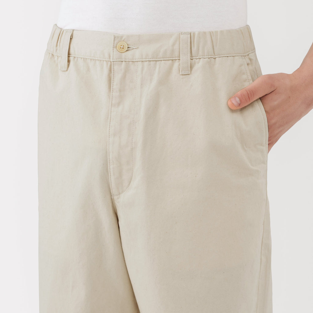 Washed Denim Easy Pants