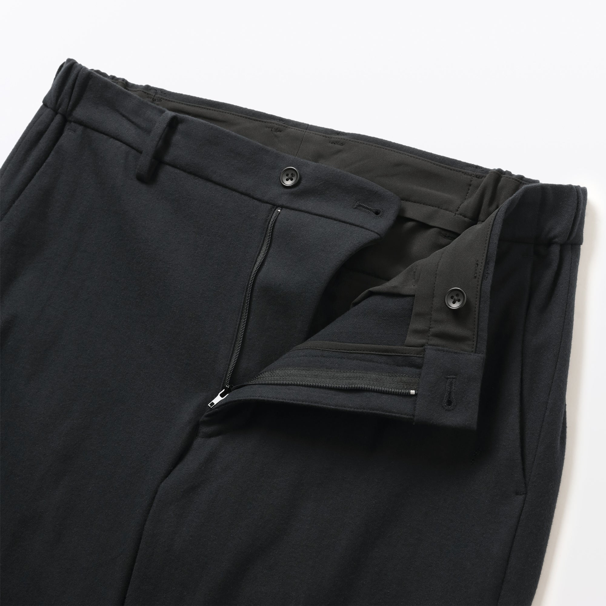 Brushed Flat Front Pants