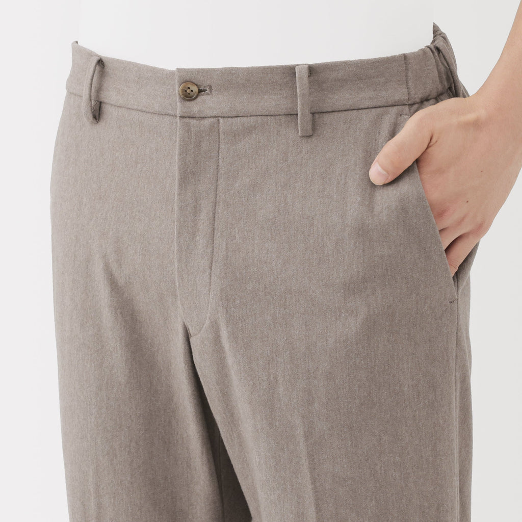 Brushed Flat Front Pants