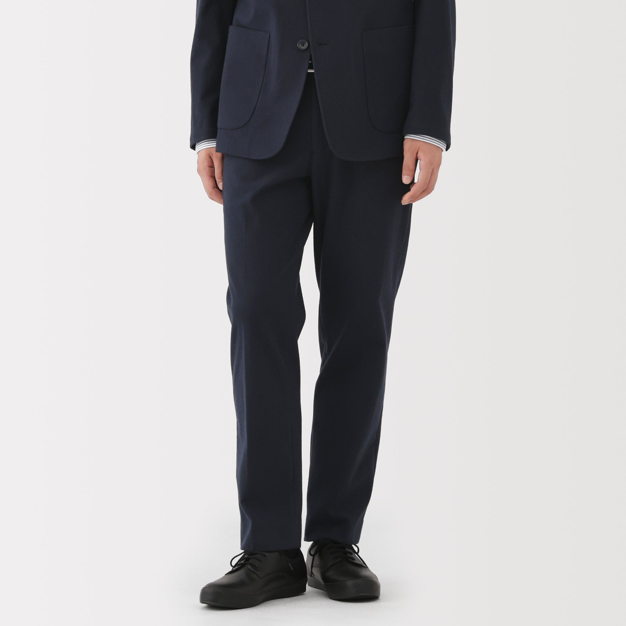 Brushed Flat Front Pants