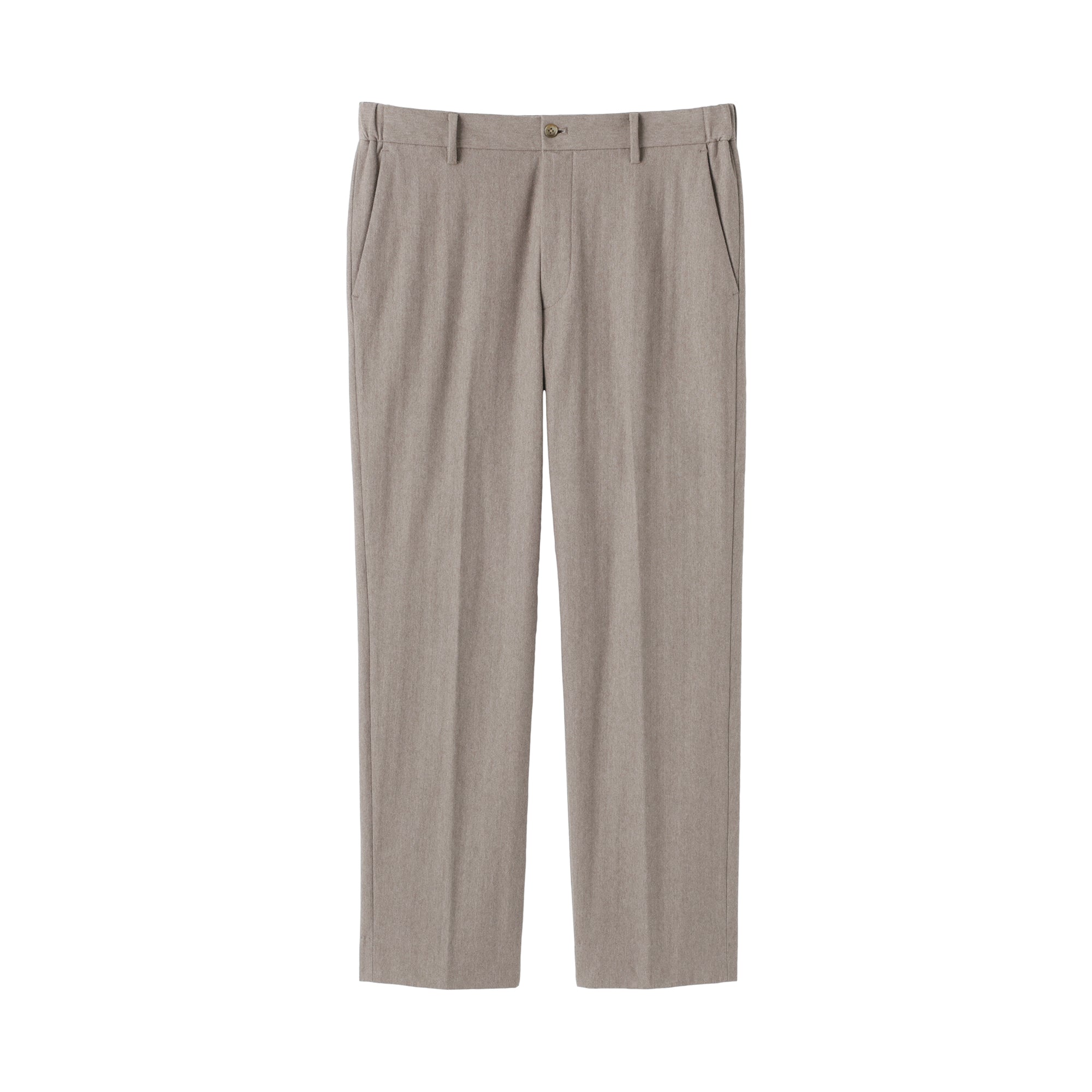 Brushed Flat Front Pants