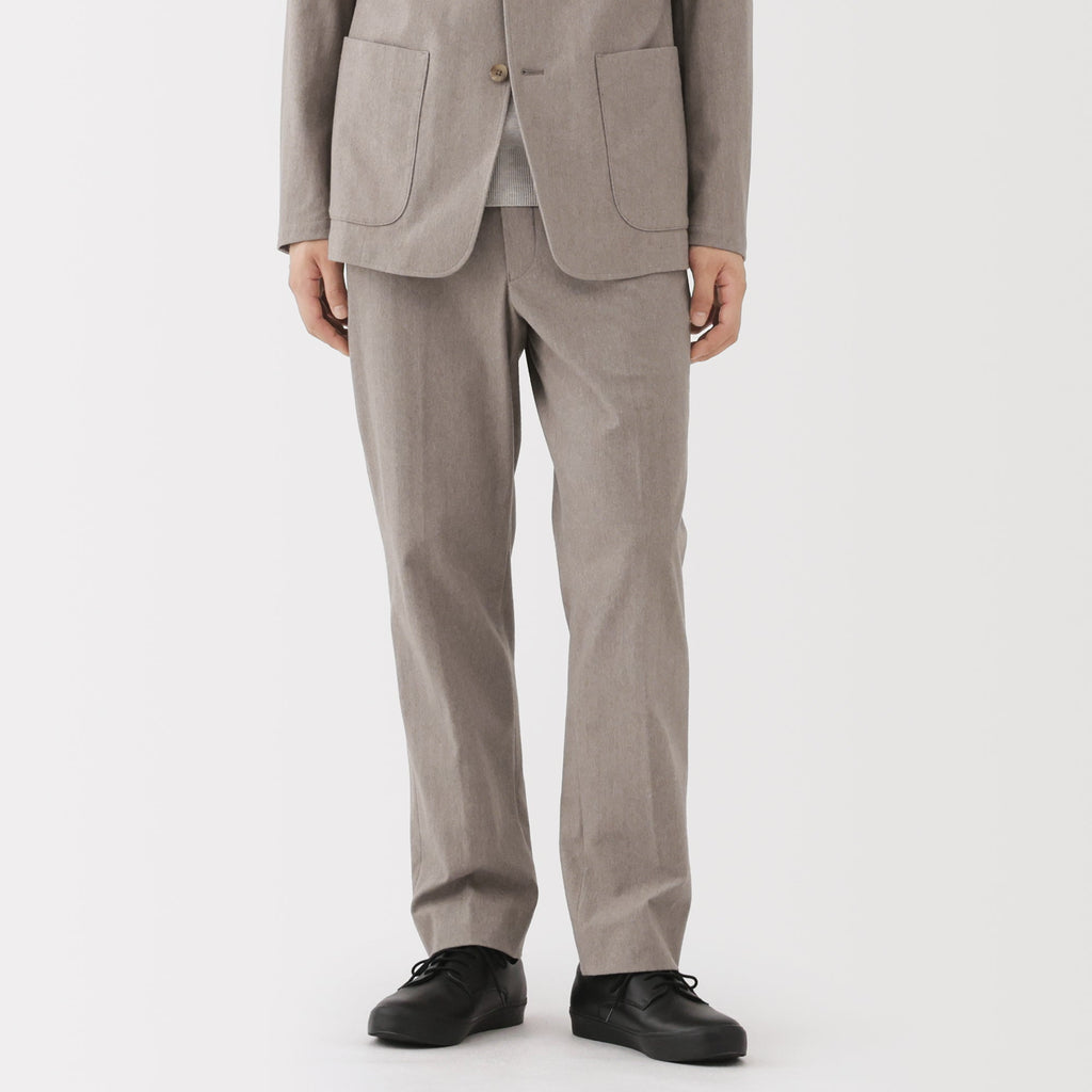 Brushed Flat Front Pants