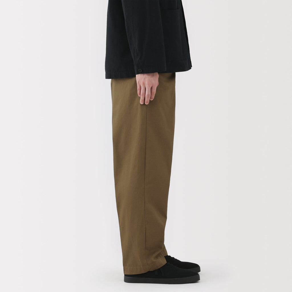 Chino Pleated Wide Pants