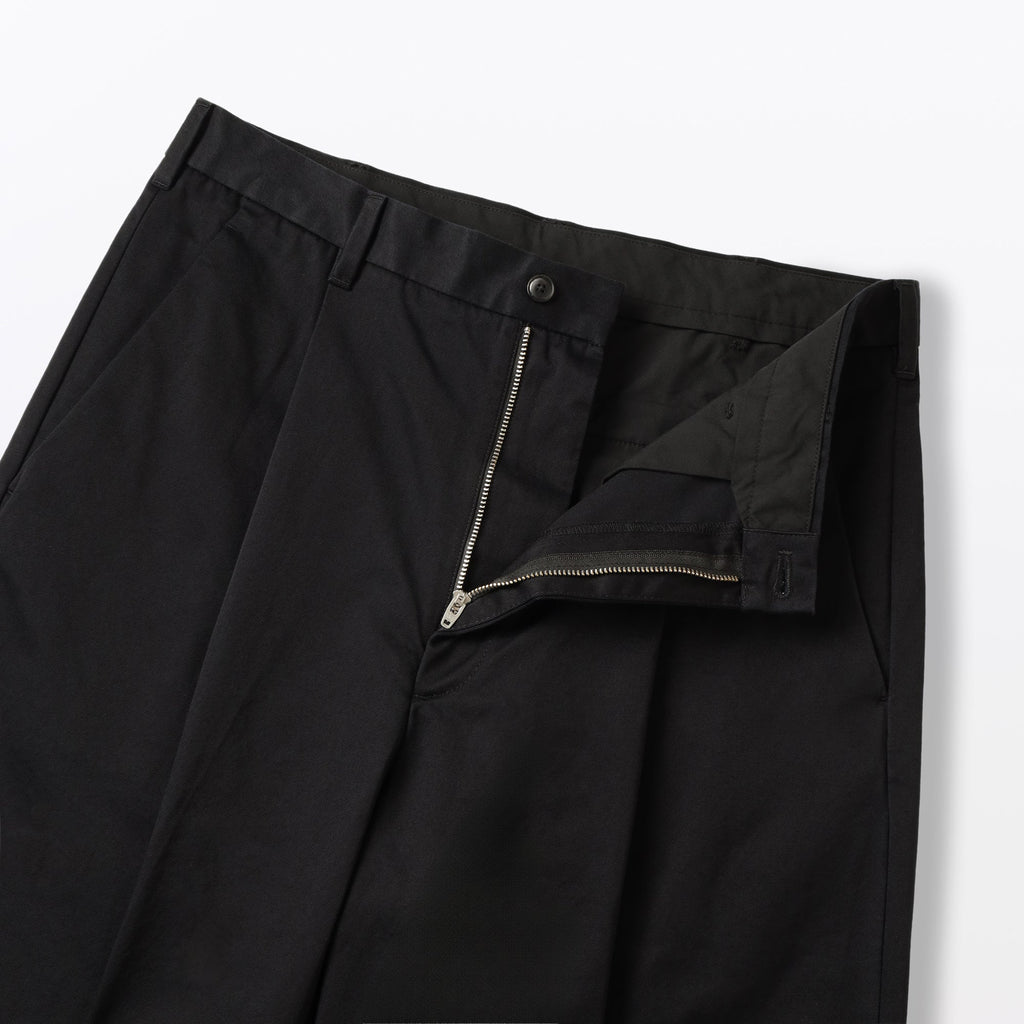 Chino Pleated Wide Pants