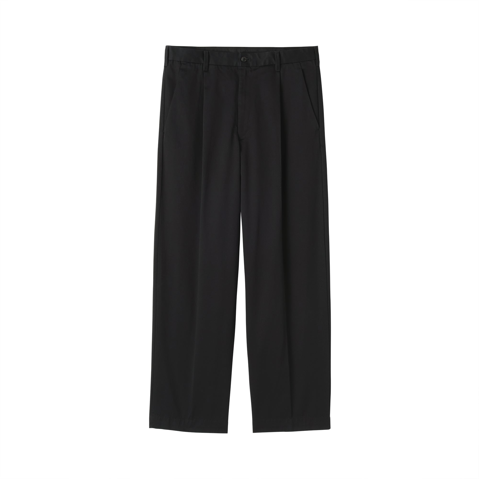 Chino Pleated Wide Pants