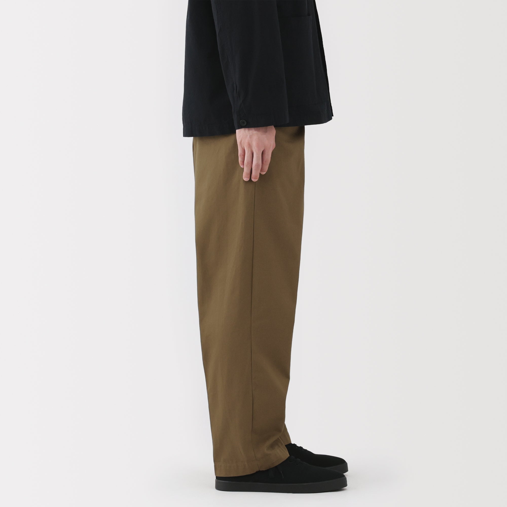Chino Pleated Wide Pants