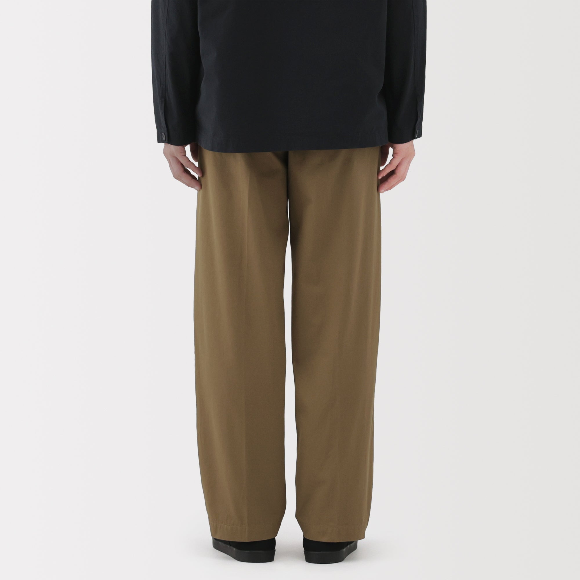 Chino Pleated Wide Pants