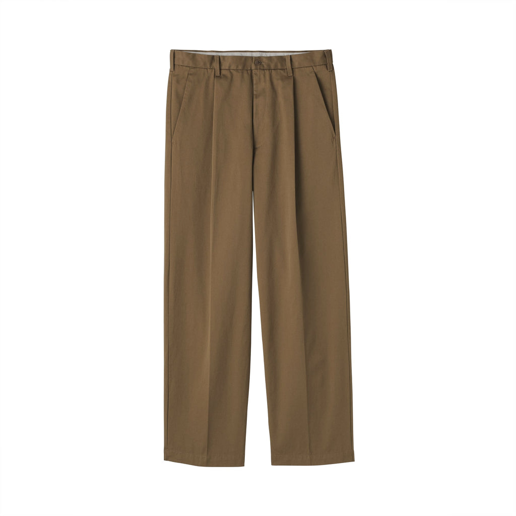Chino Pleated Wide Pants