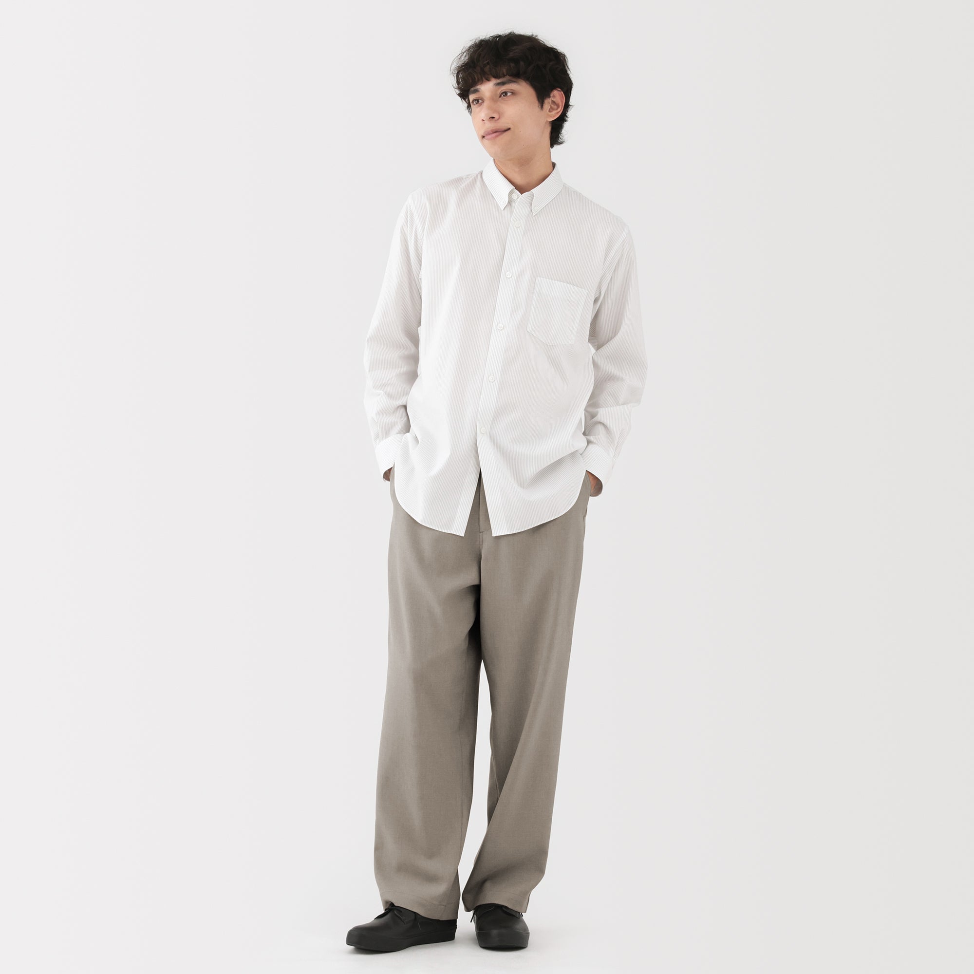 Stretch Wide Trousers
