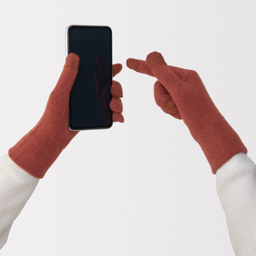 Merino Wool Blend Touchscreen Gloves