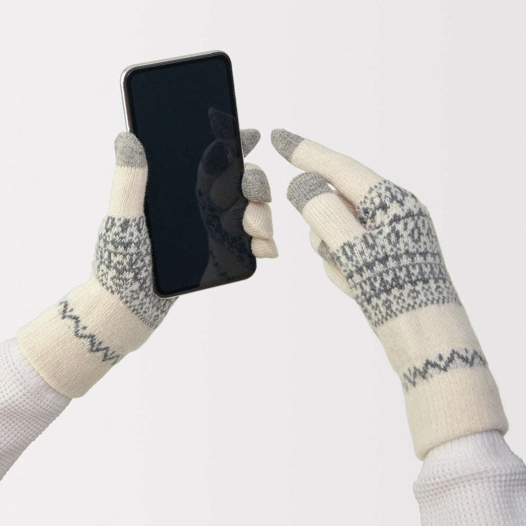 Merino Wool Blend Touchscreen Gloves
