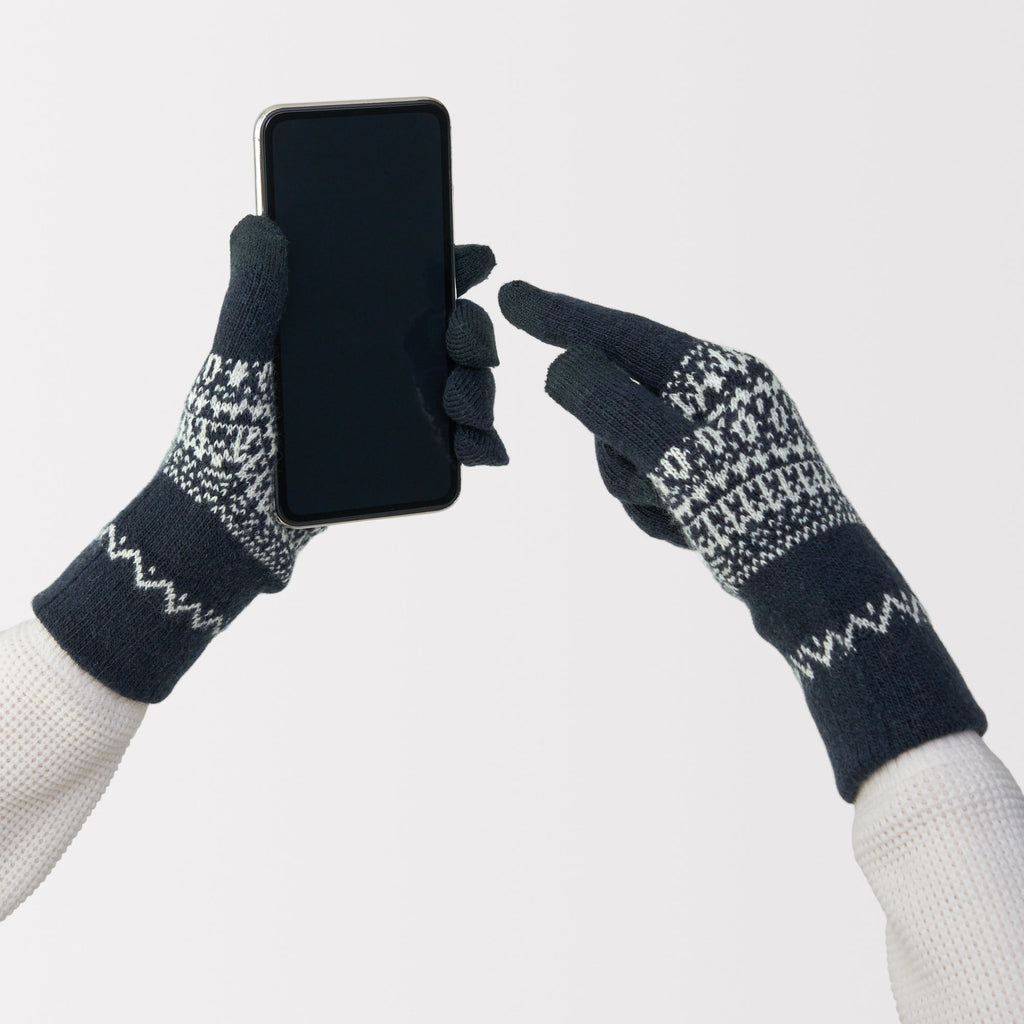 Merino Wool Blend Touchscreen Gloves
