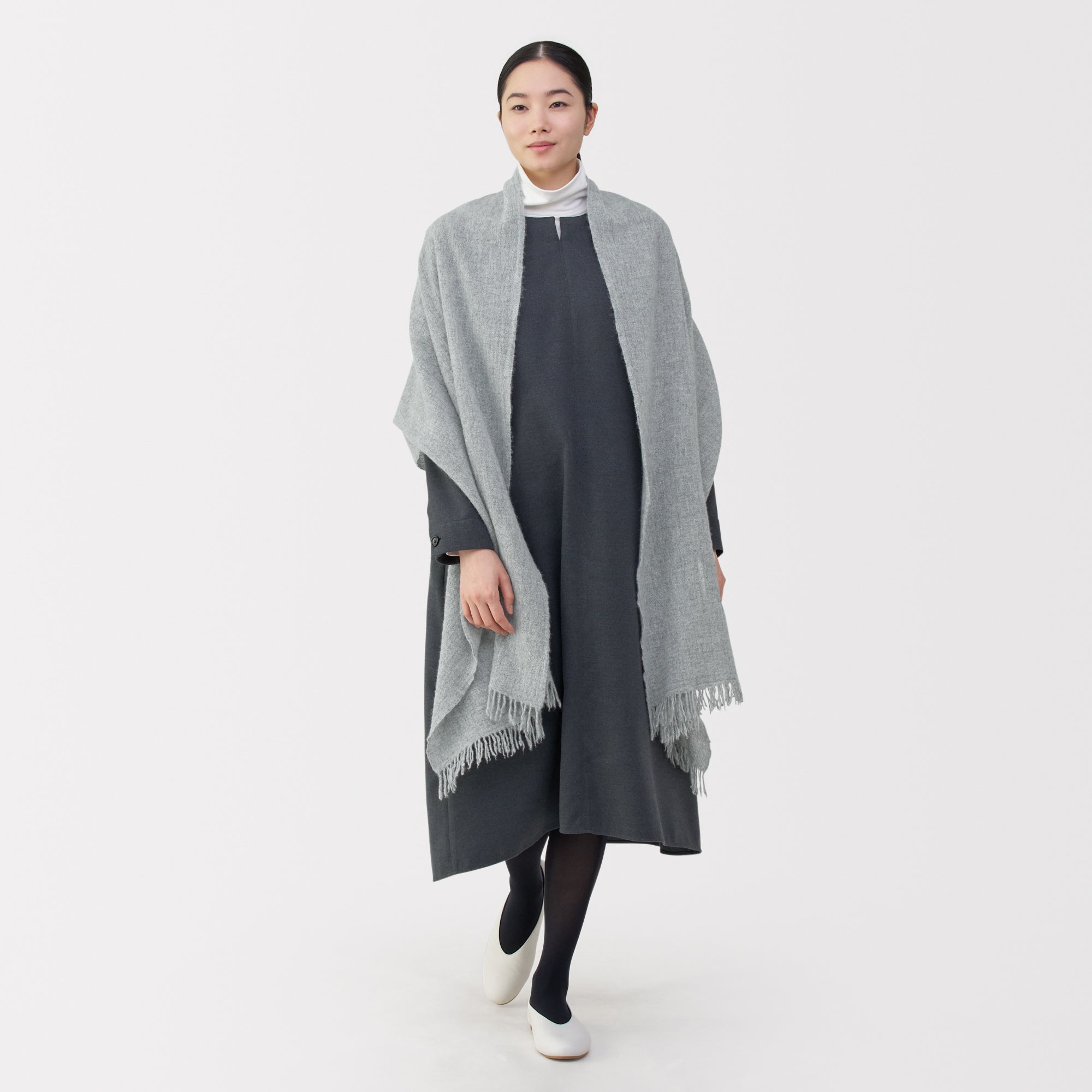 Fluffy Wool Blanket Stole