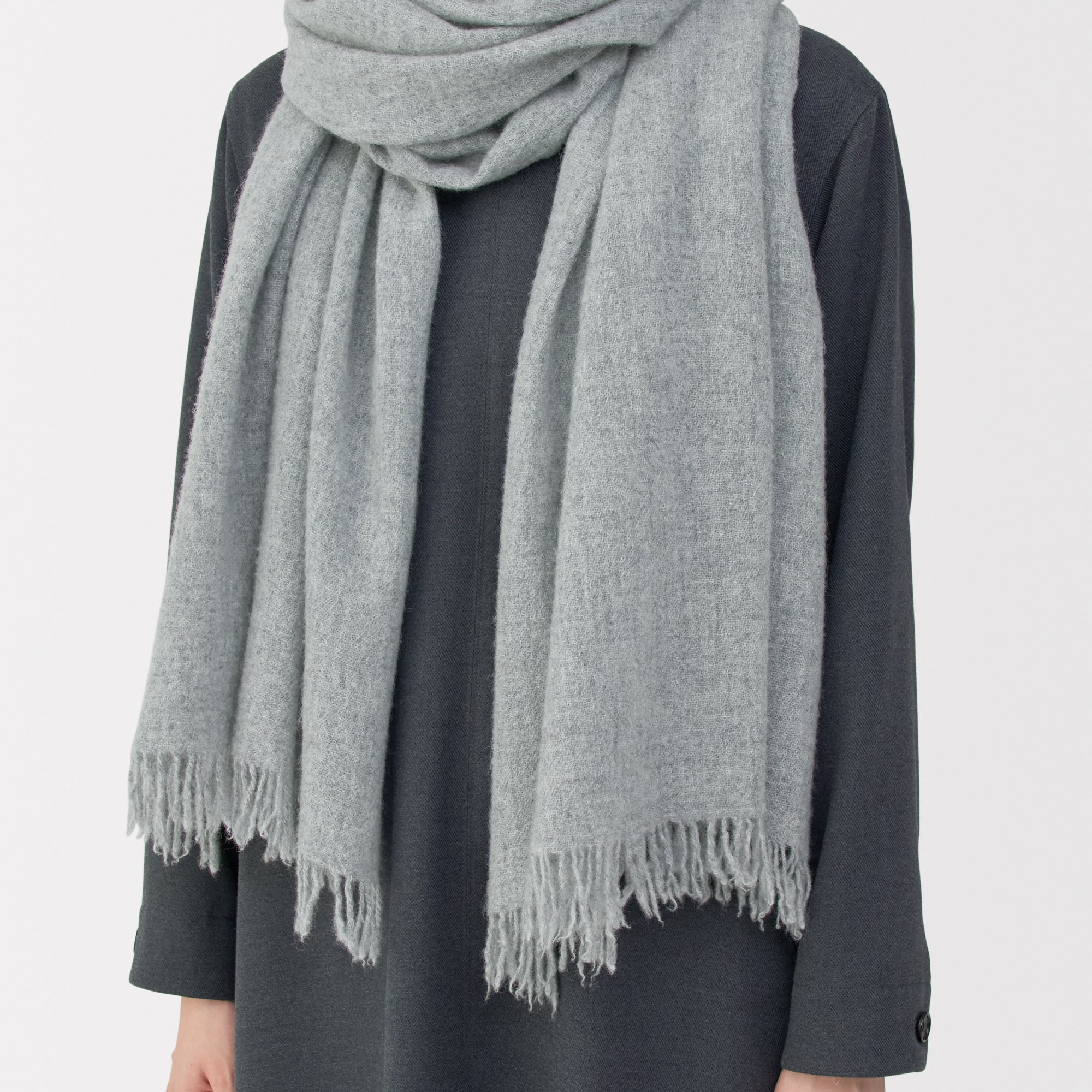 Fluffy Wool Blanket Stole