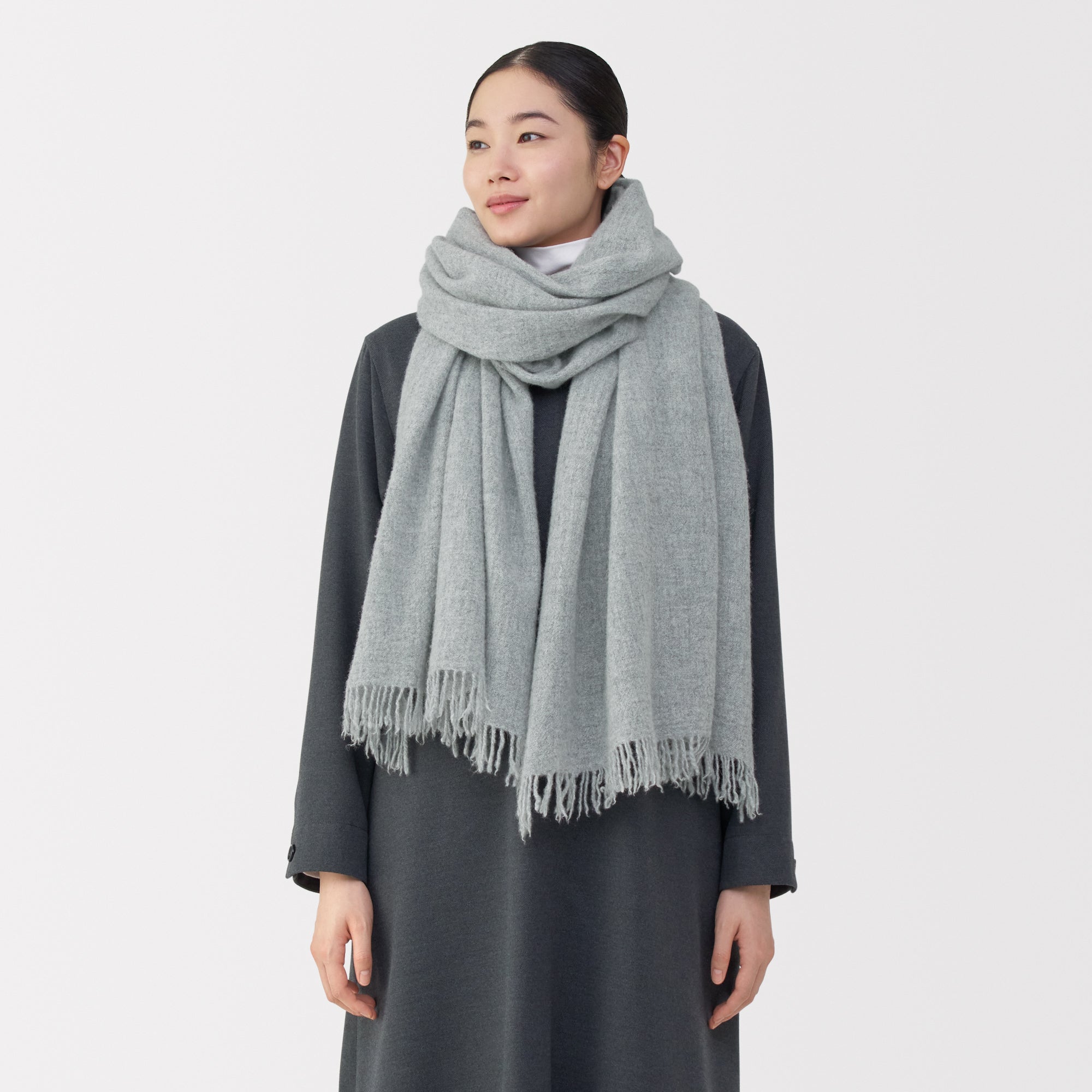 Fluffy Wool Blanket Stole