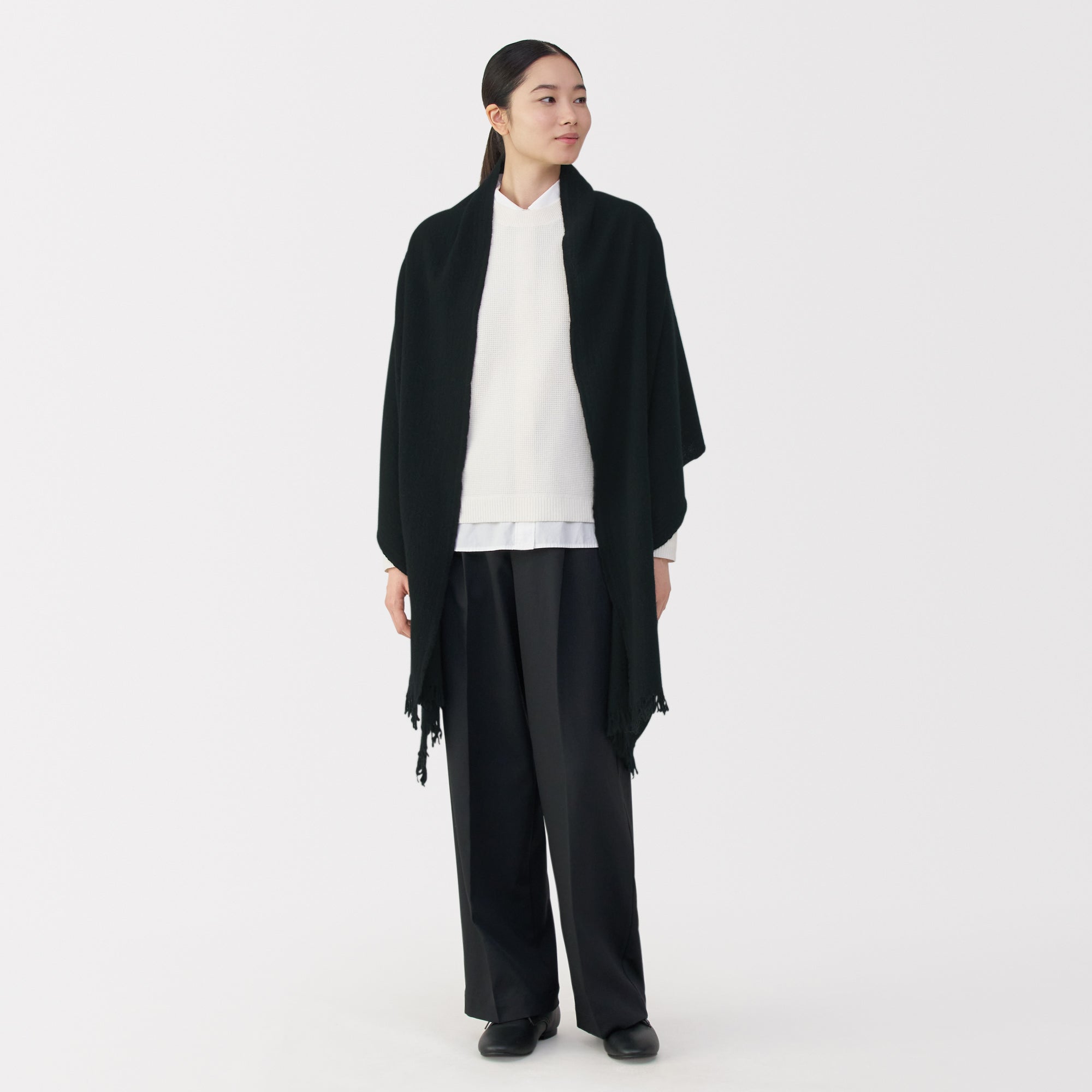 Fluffy Wool Blanket Stole