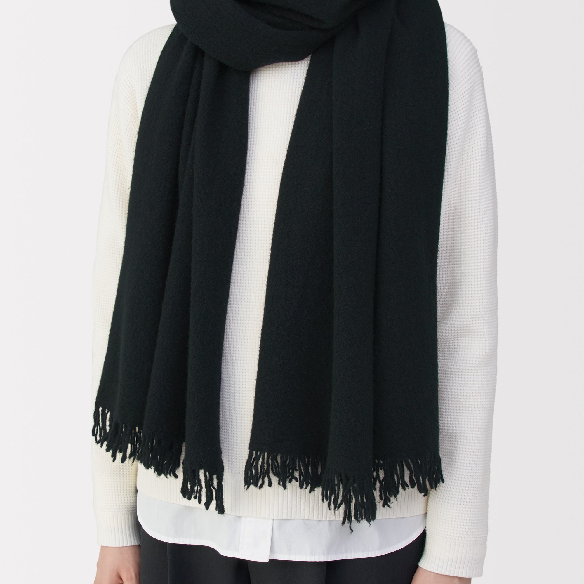 Fluffy Wool Blanket Stole