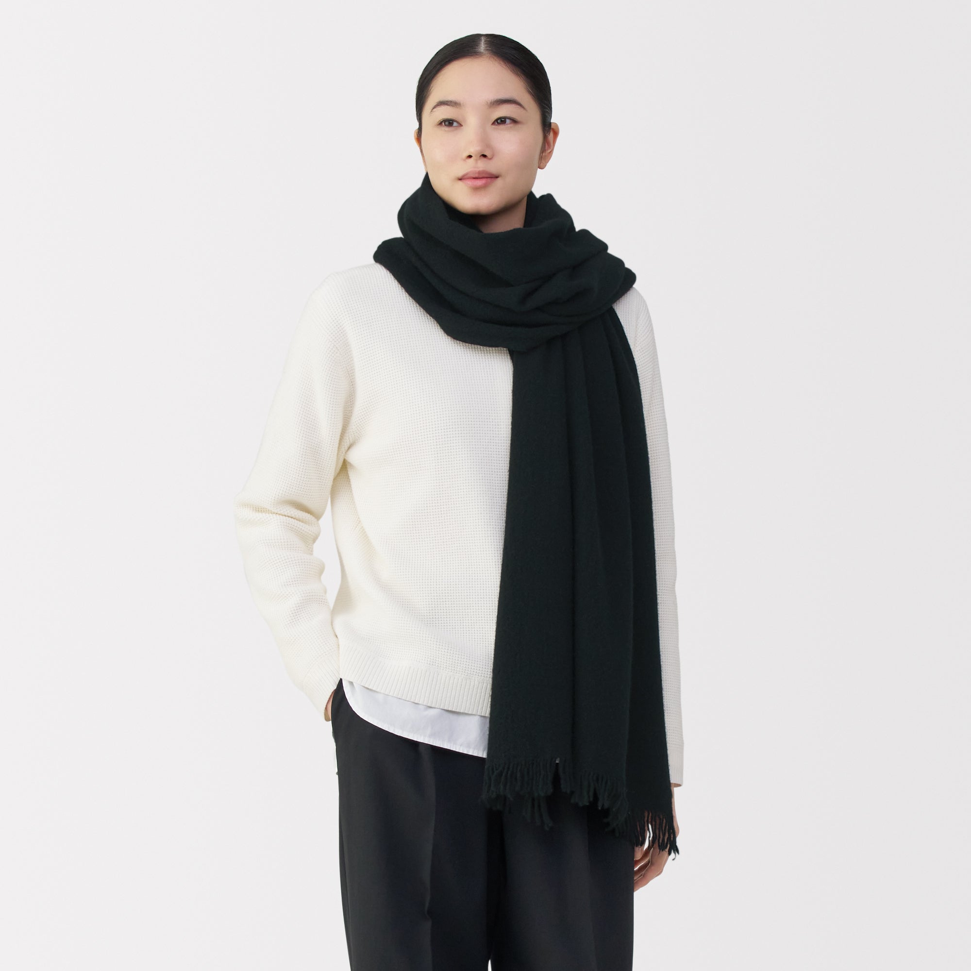 Fluffy Wool Blanket Stole