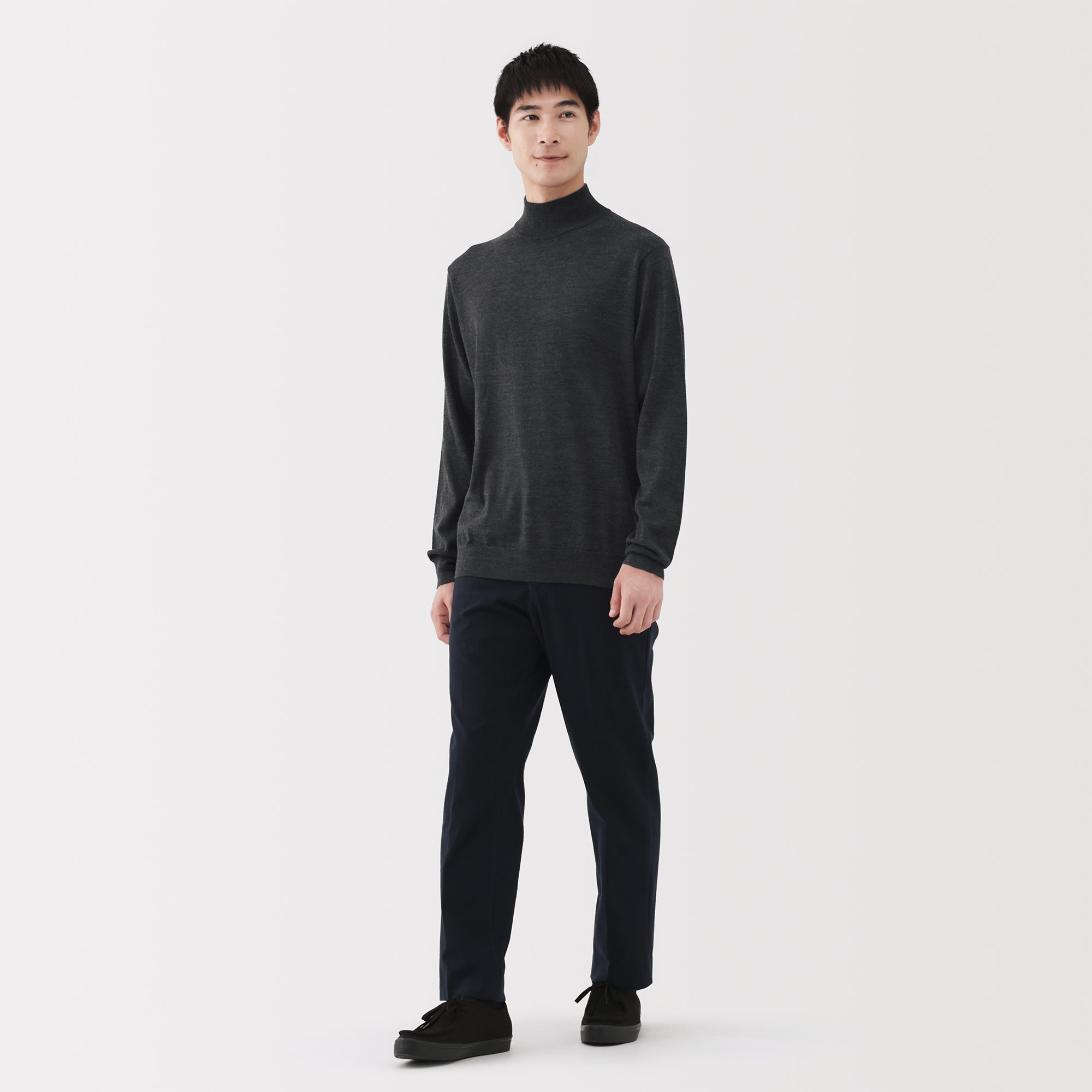 Wool Mockneck Sweater