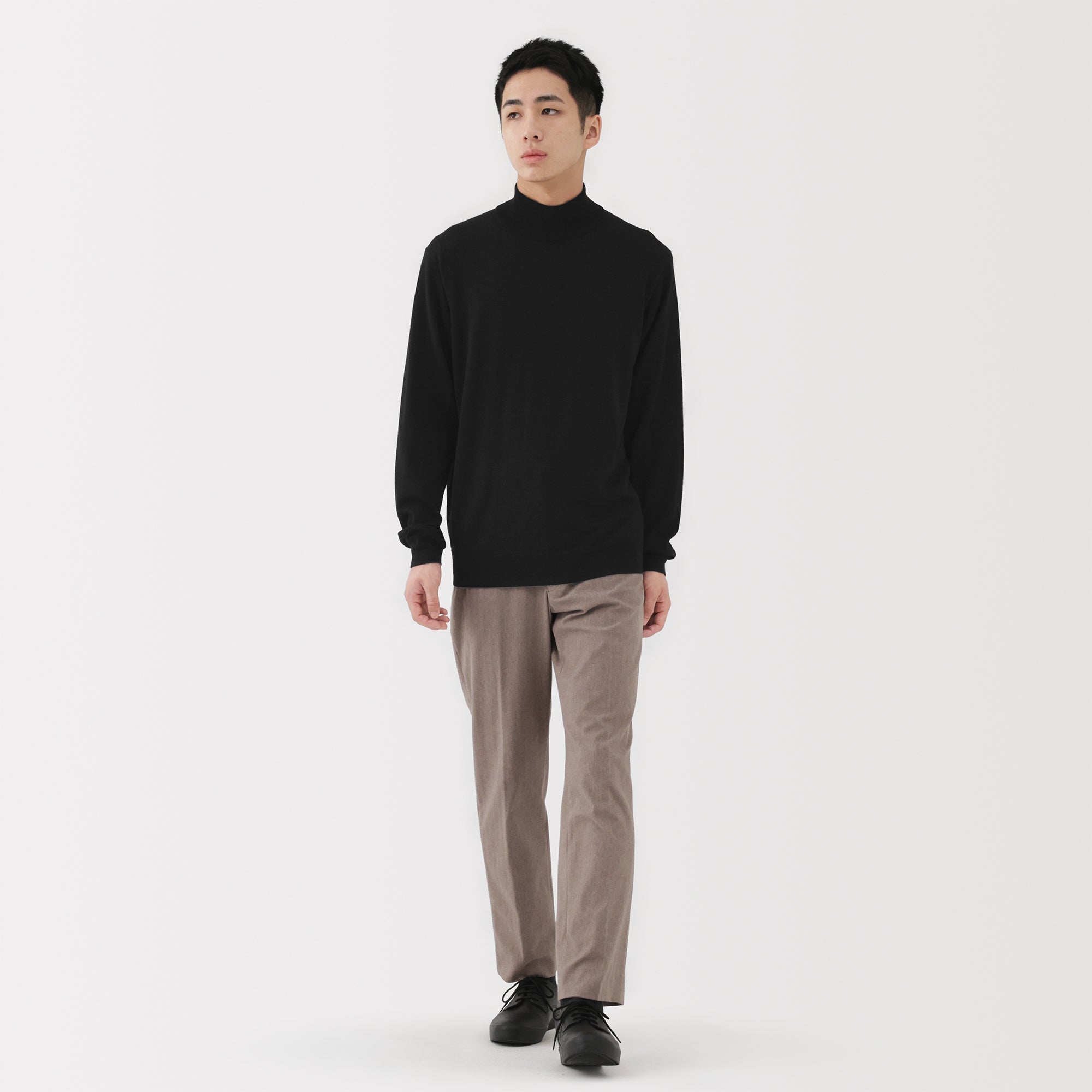 Wool Mockneck Sweater