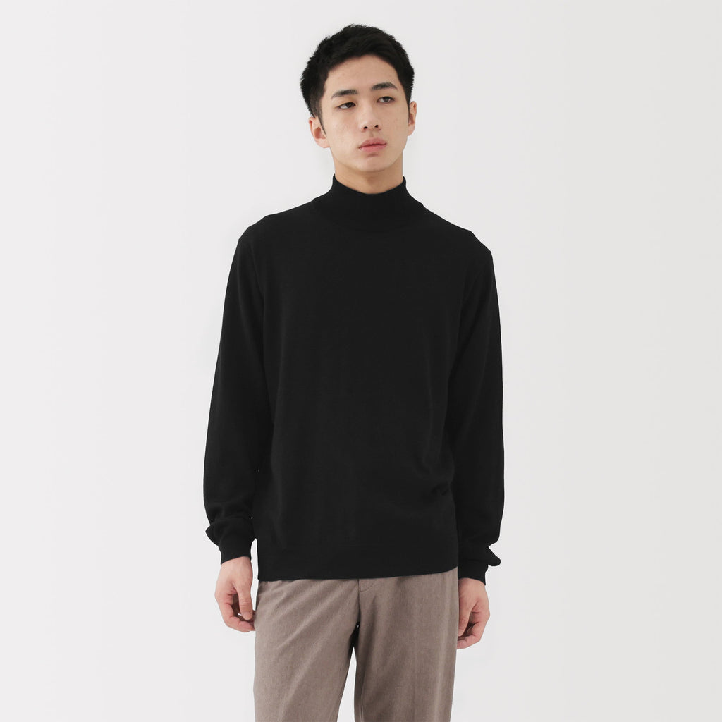 Wool Mockneck Sweater