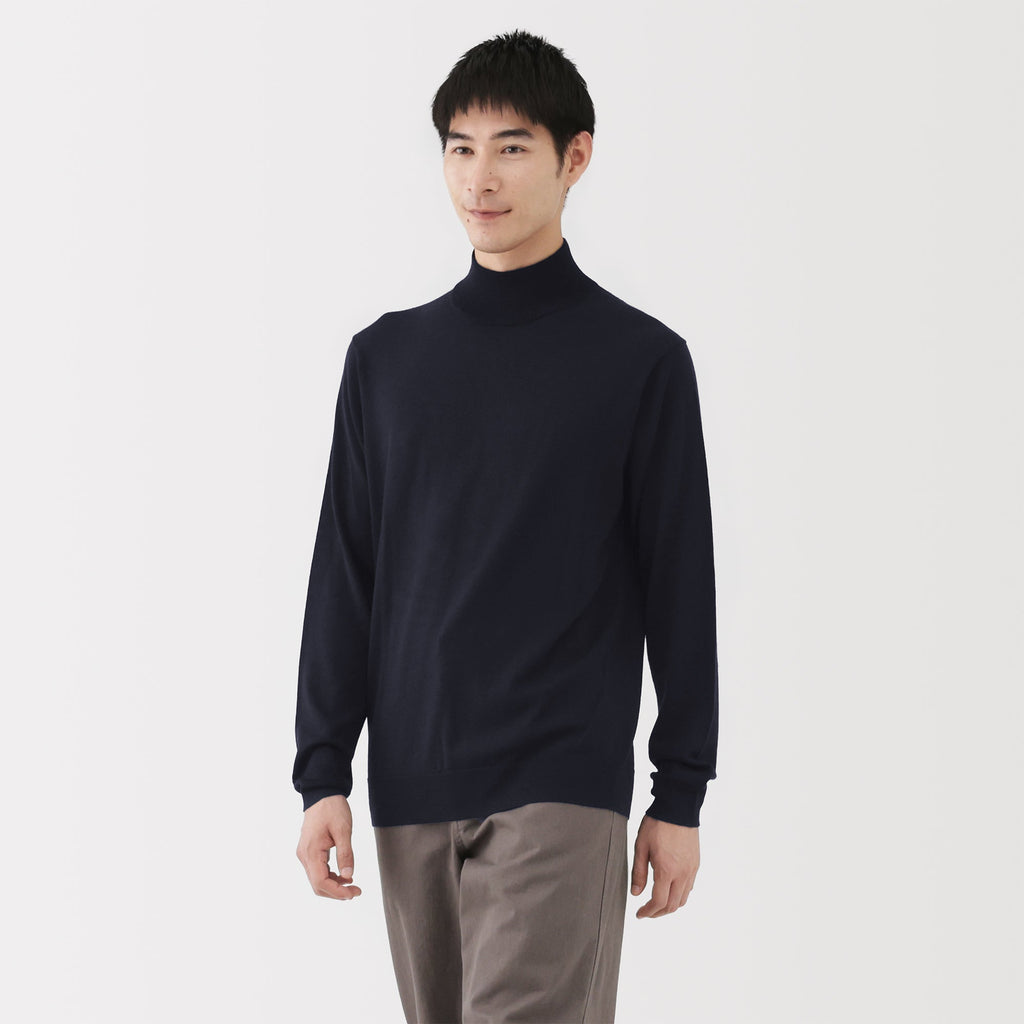 Wool Mockneck Sweater