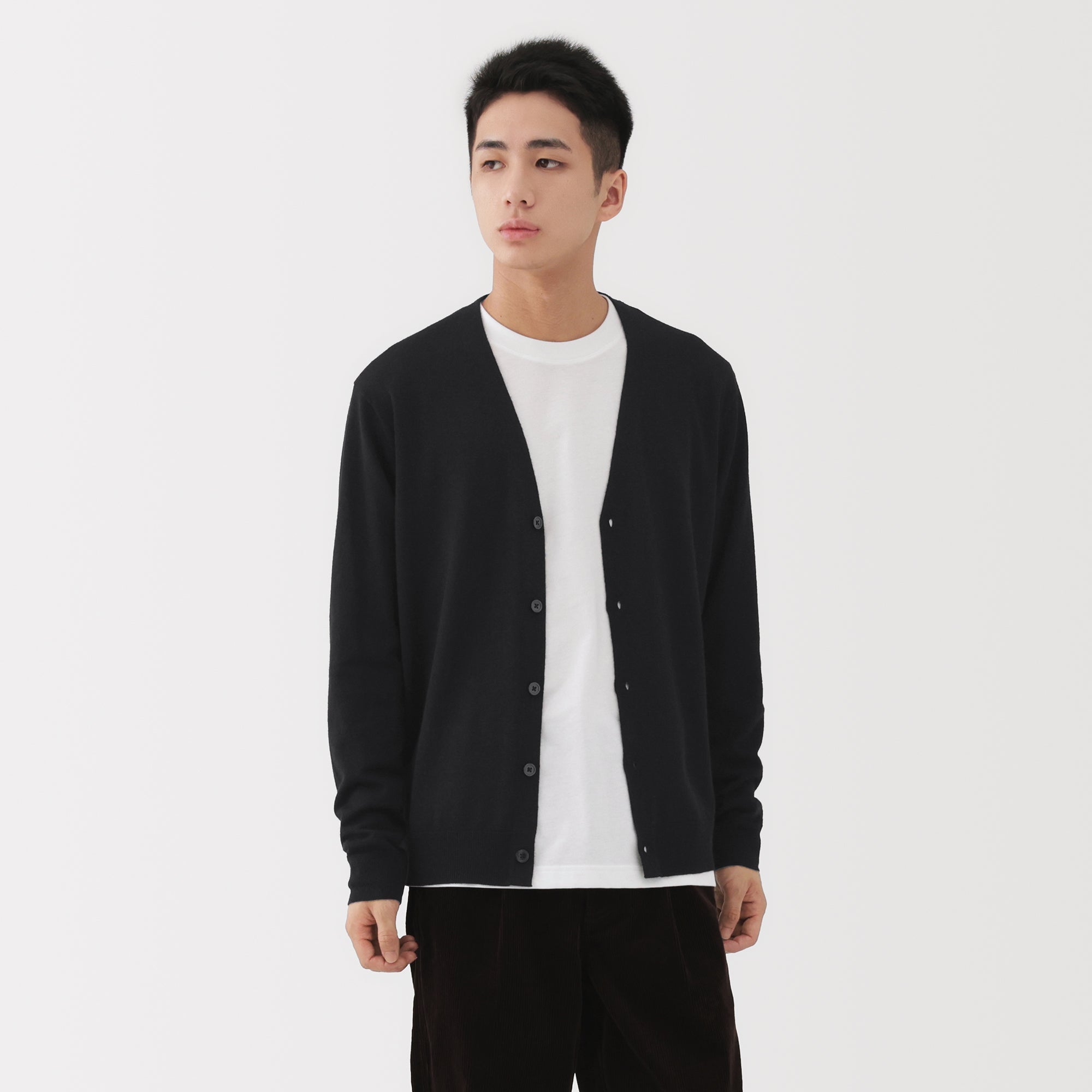 Wool V-Neck Cardigan