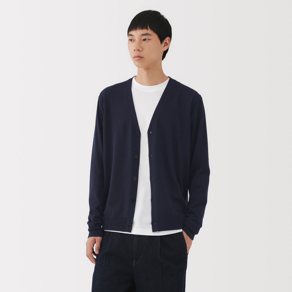 Wool V-Neck Cardigan
