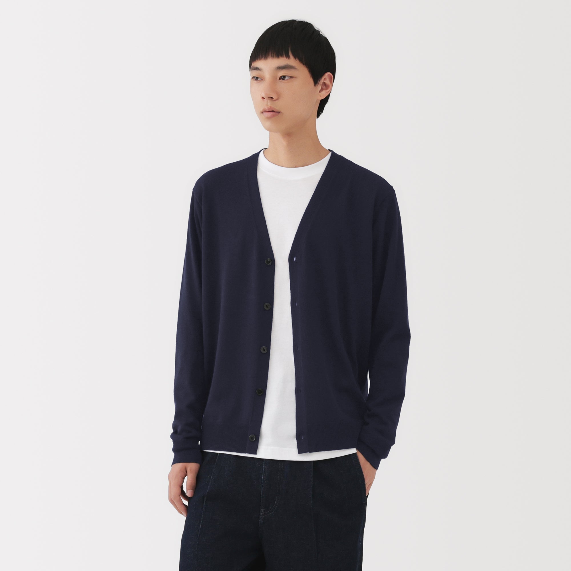 Wool V-Neck Cardigan