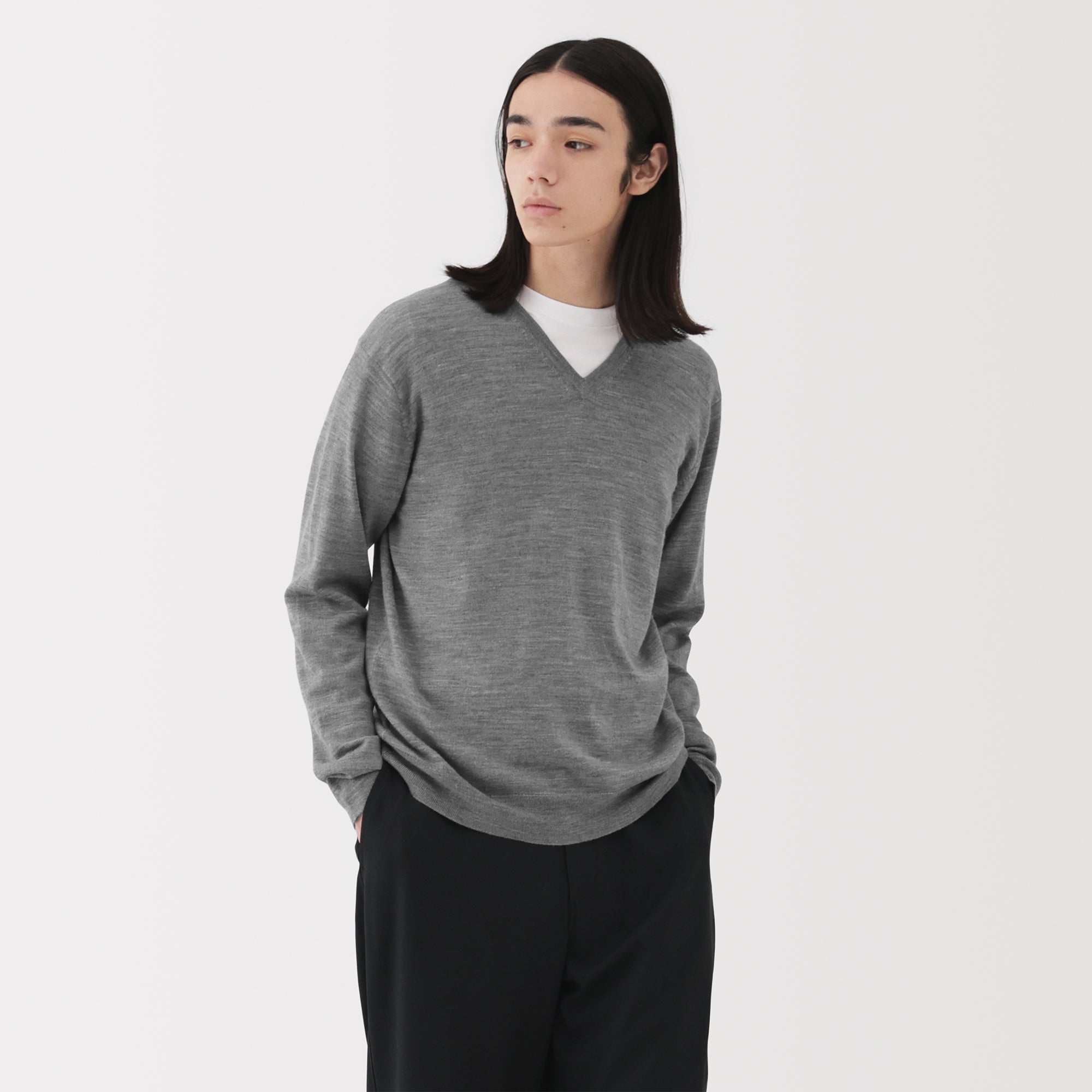 Wool V-Neck Sweater