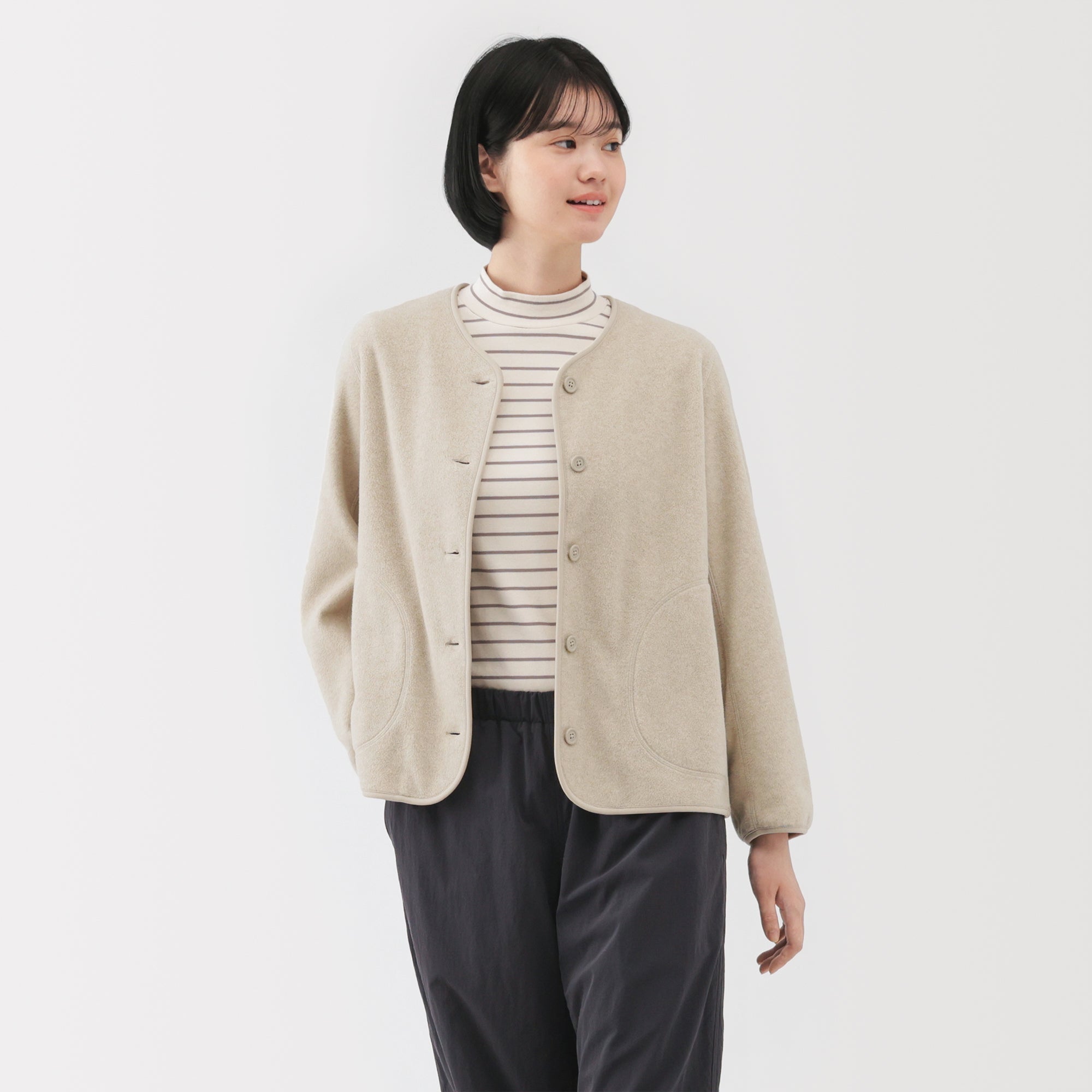 Recyclable Fleece Cardigan