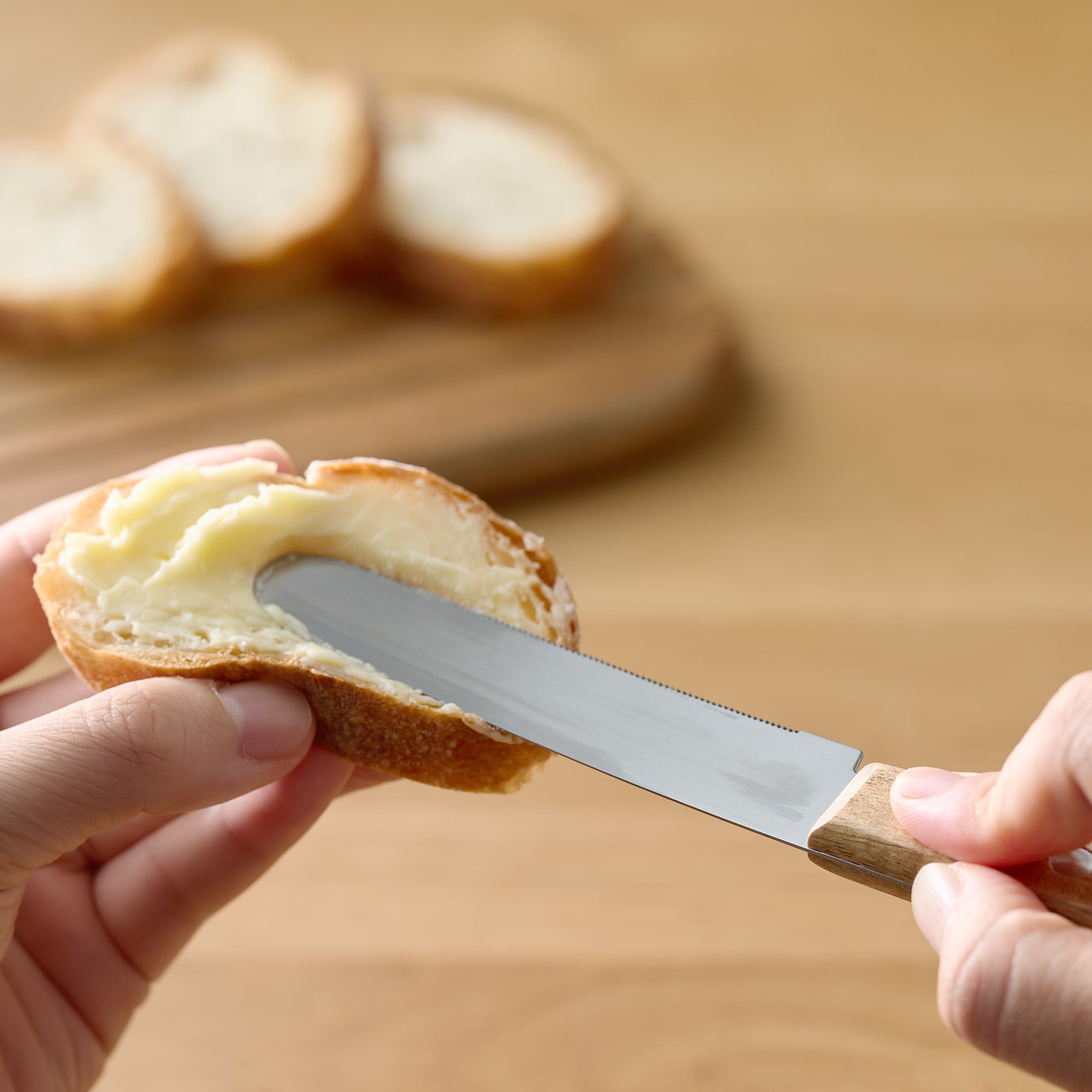 Wooden Handle Flexible Table Knife