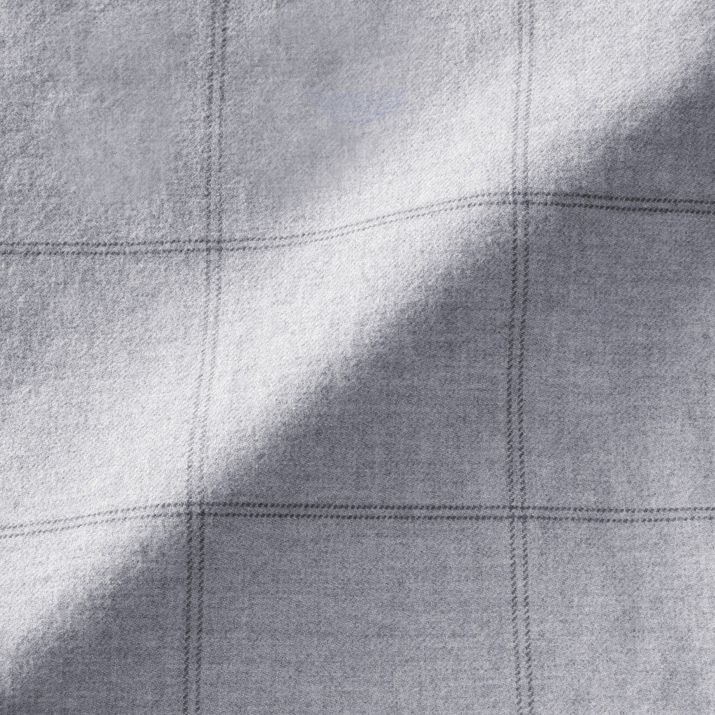 Flannel Stand Collar Shirt