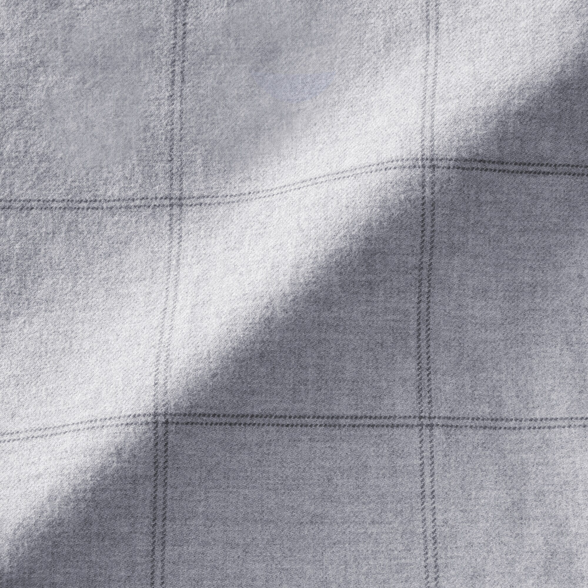 Flannel Stand Collar Shirt