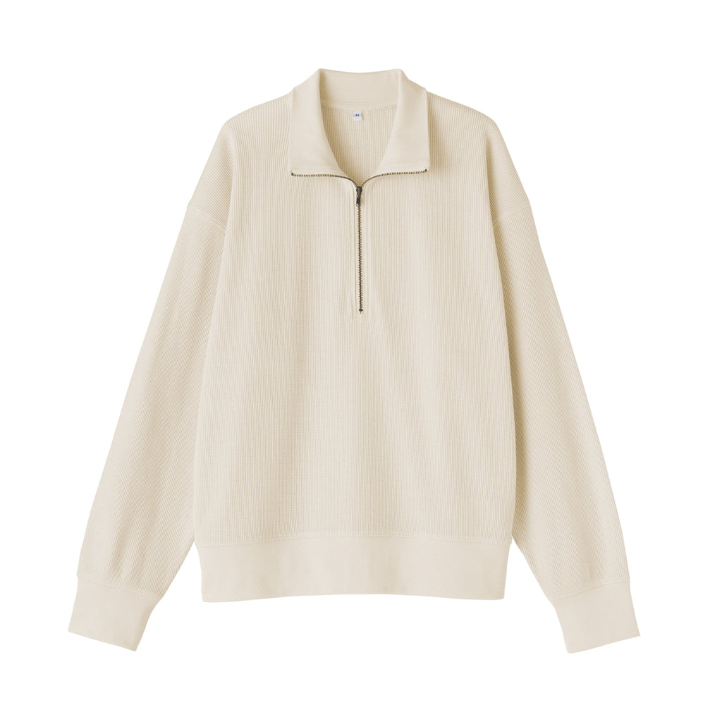 Waffle Half-Zip Pullover