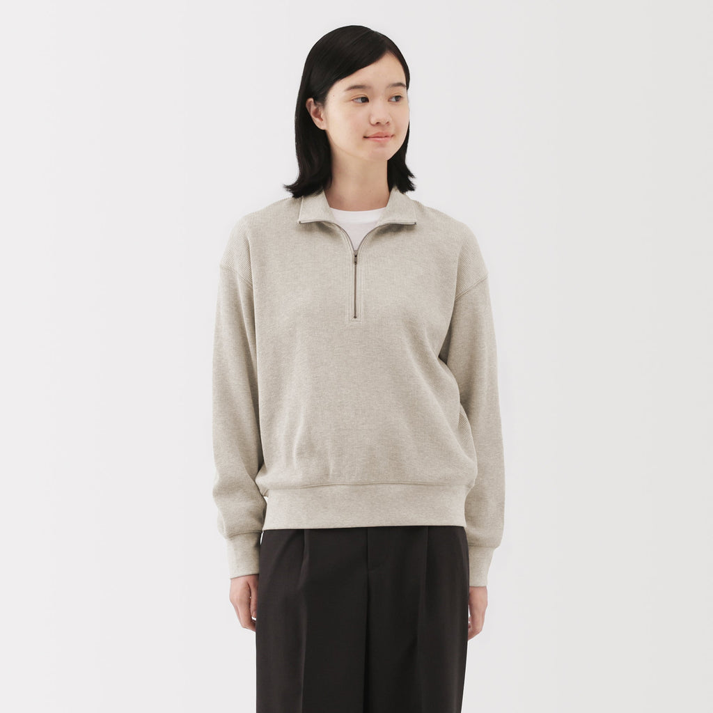 Waffle Half-Zip Pullover