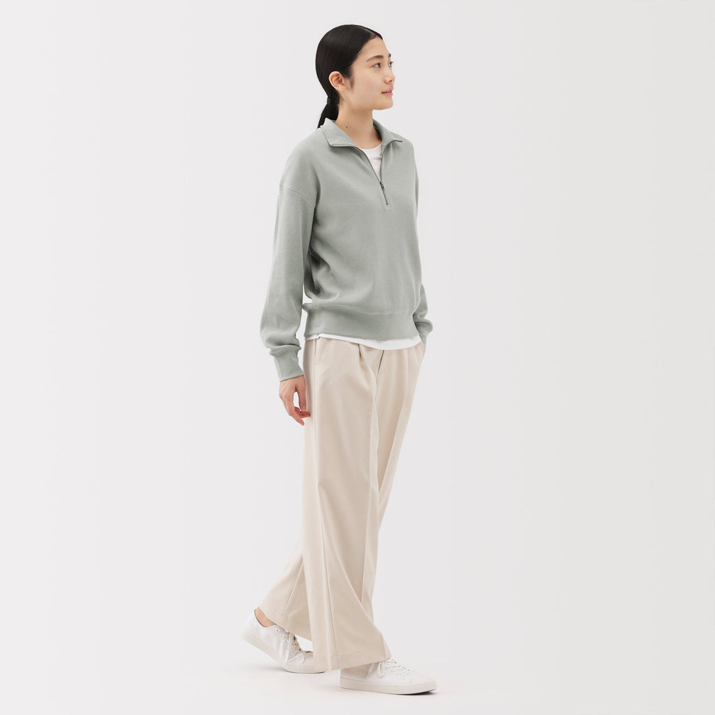 Waffle Half-Zip Pullover