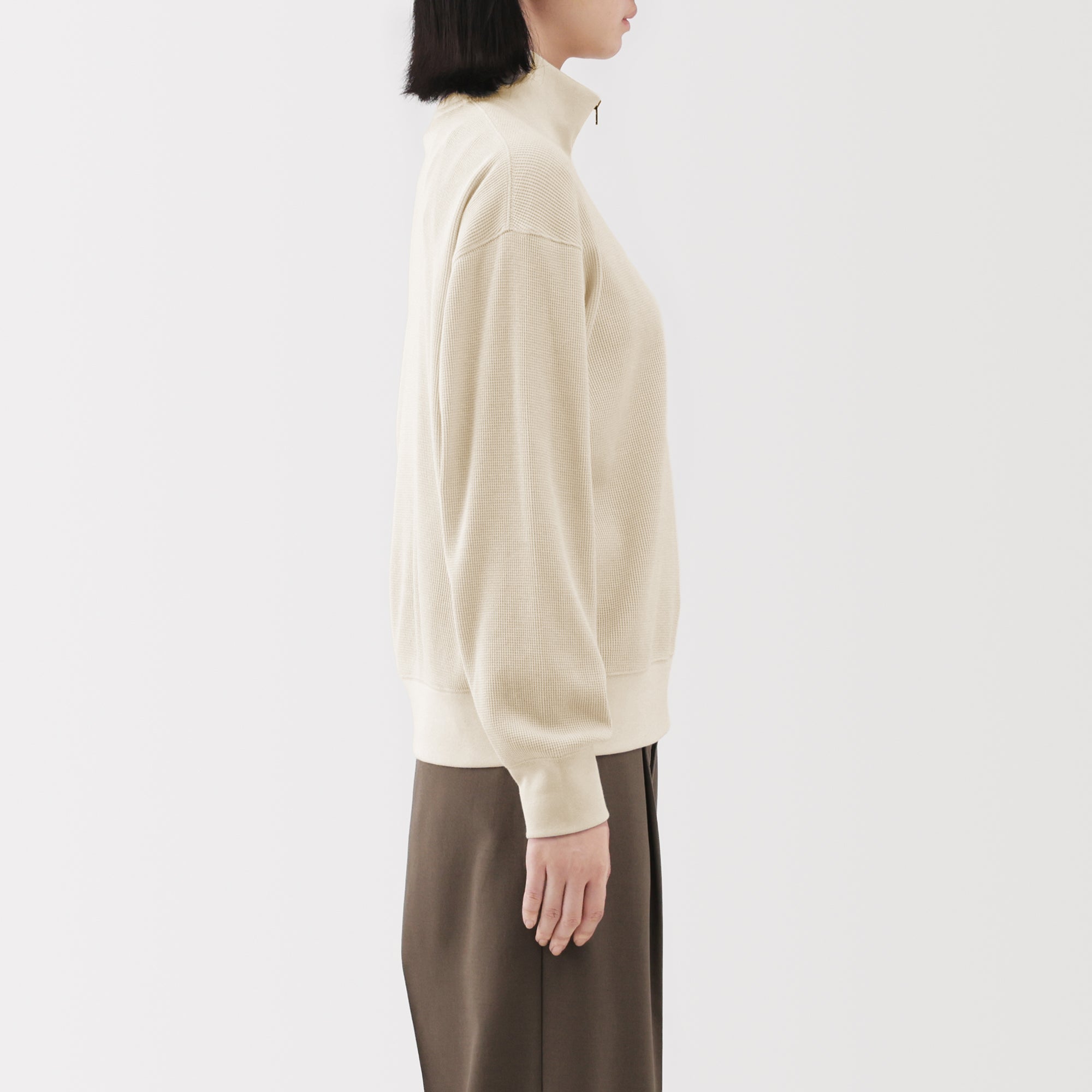 Waffle Half-Zip Pullover