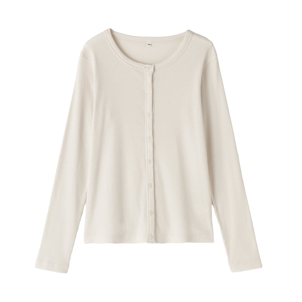 Lyocell Blend Rib Cardigan