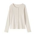 Lyocell Blend Rib Cardigan