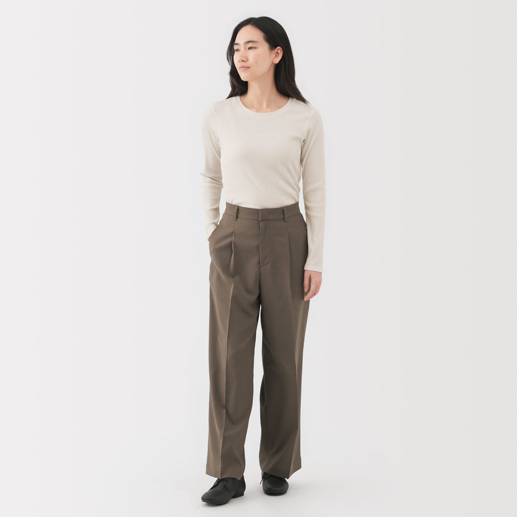 Lyocell Blend Rib T-Shirt