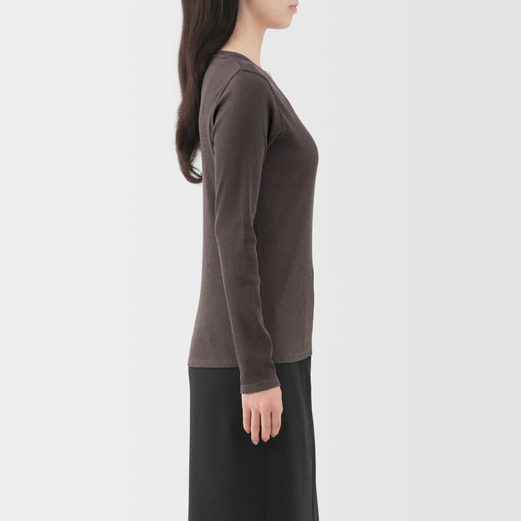 Lyocell Blend Rib T-Shirt