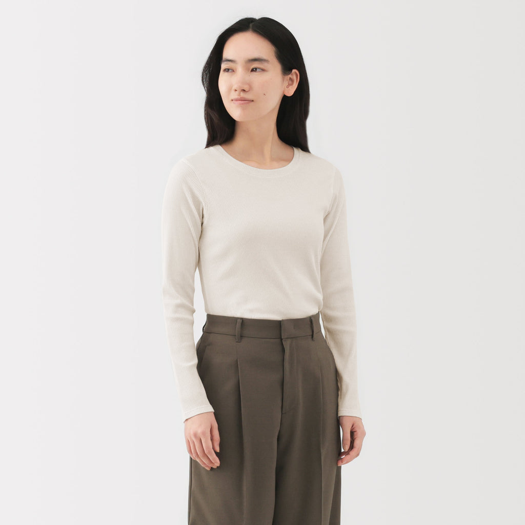Lyocell Blend Rib T-Shirt