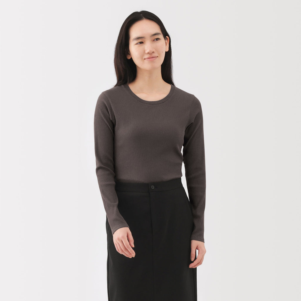 Lyocell Blend Rib T-Shirt