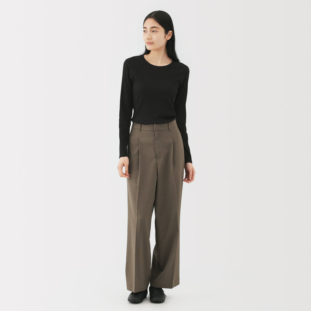 Lyocell Blend Rib T-Shirt