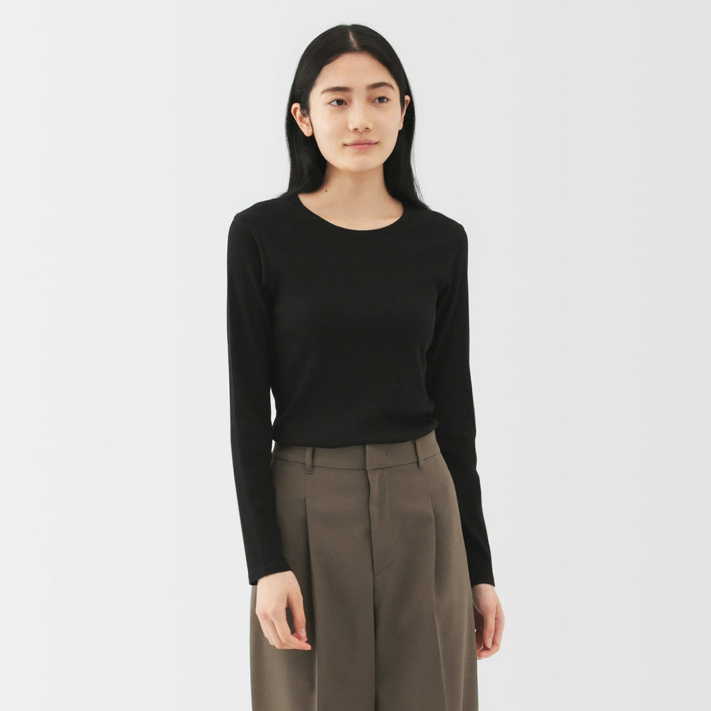 Lyocell Blend Rib T-Shirt