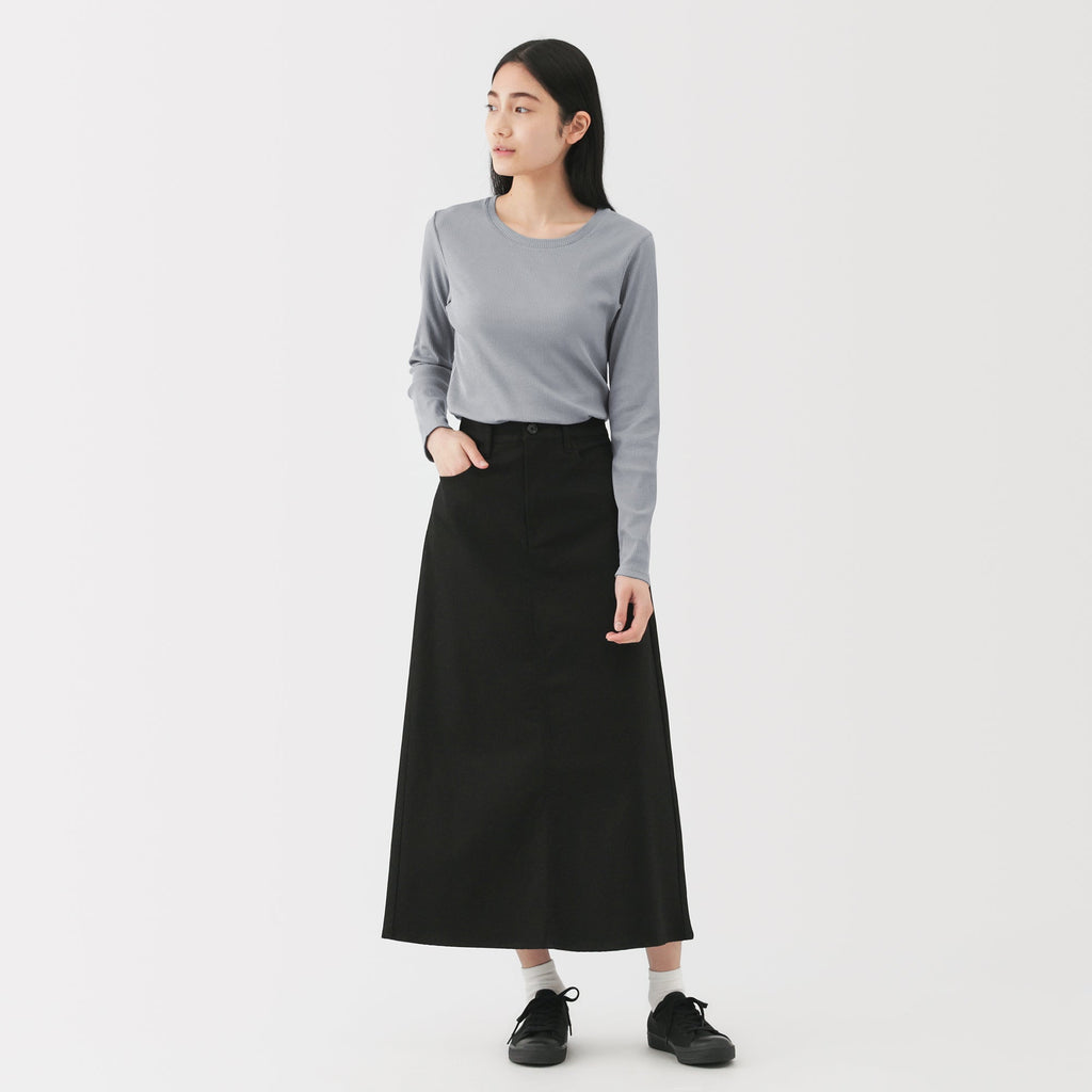 Lyocell Blend Rib T-Shirt