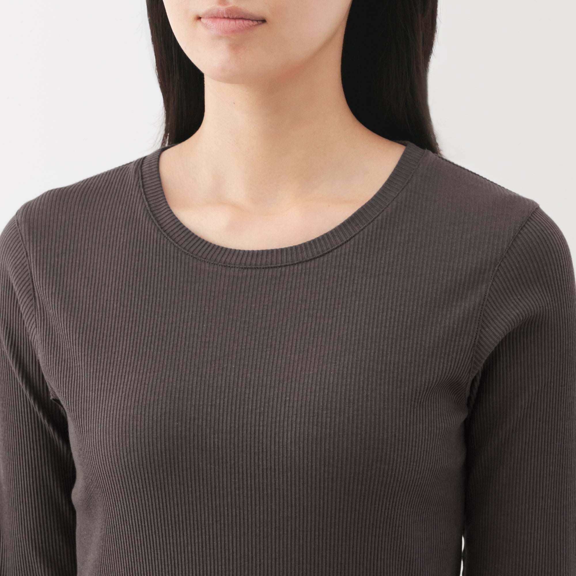 Lyocell Blend Rib T-Shirt