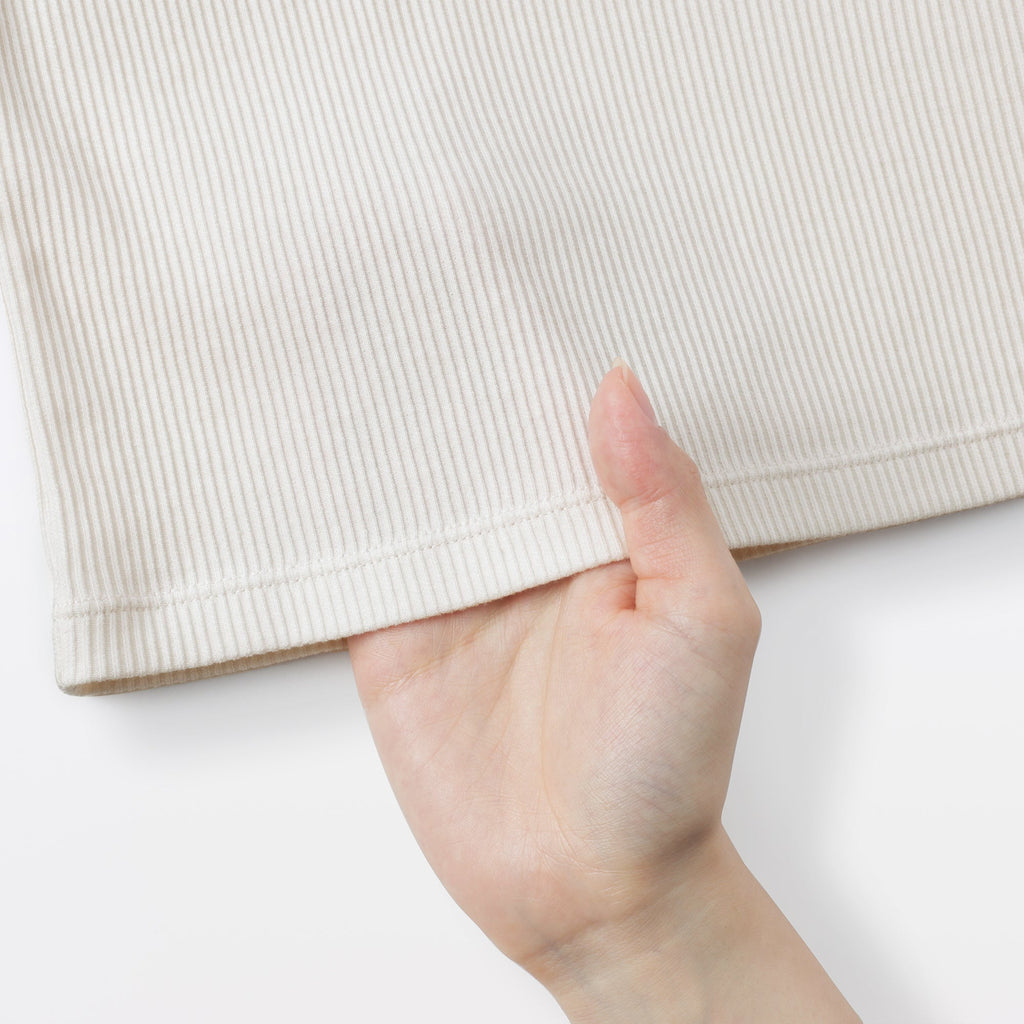 Lyocell Blend Rib T-Shirt