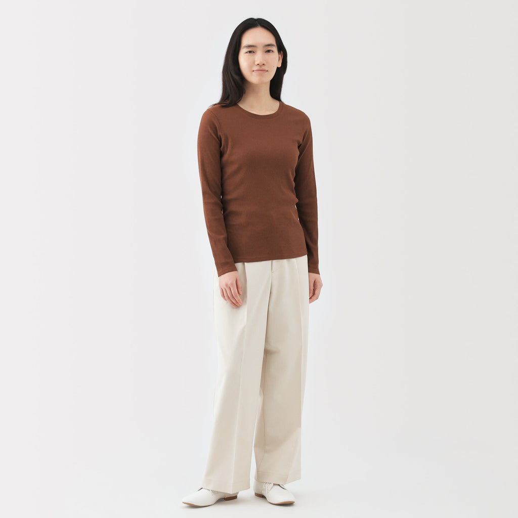 Lyocell Blend Rib T-Shirt